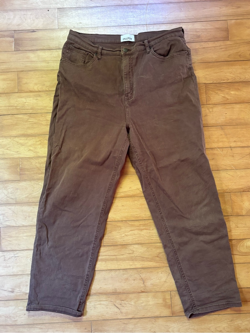 Women’s Brown Slim Straight Jeans